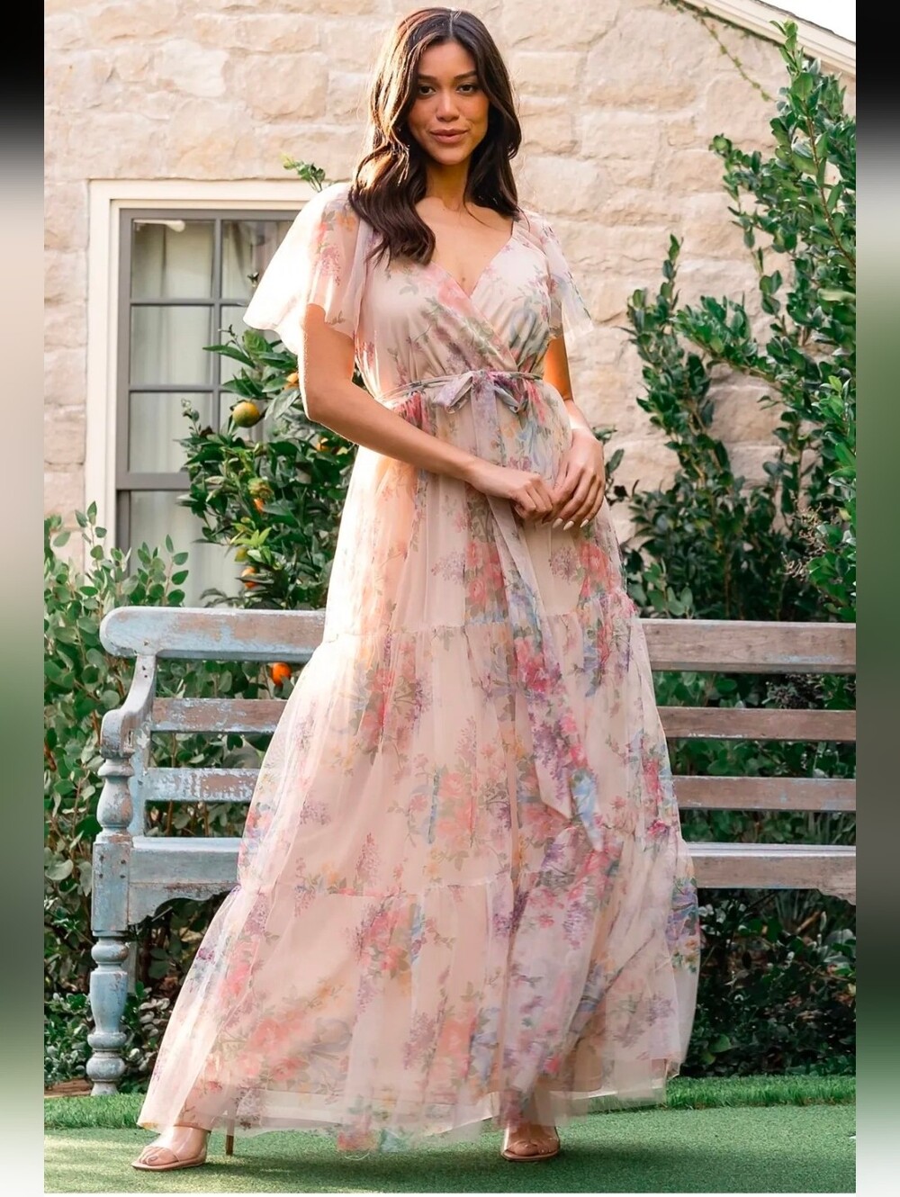 Baltic Born Nicola Tulle Romantic Floral Dress